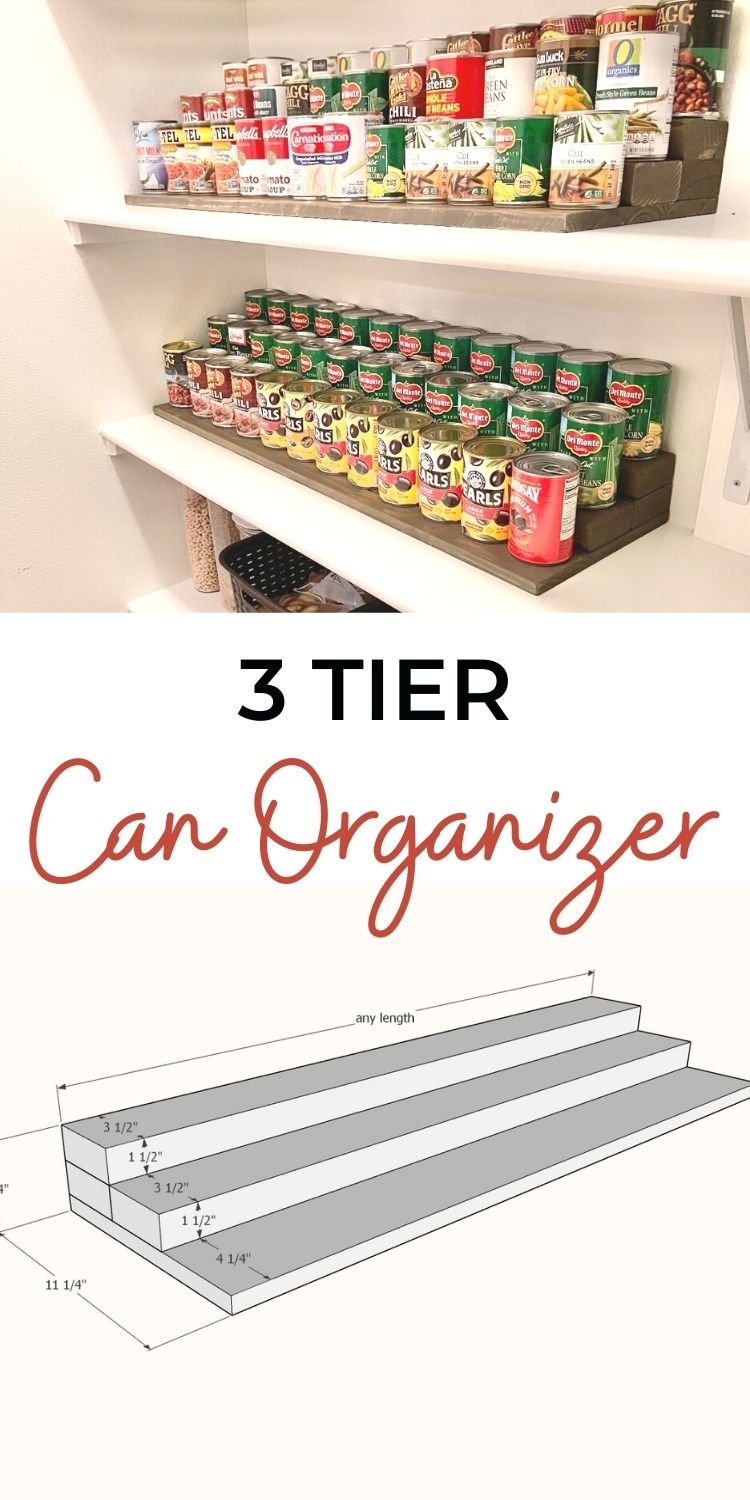 Pantry 3 tier discount shelf